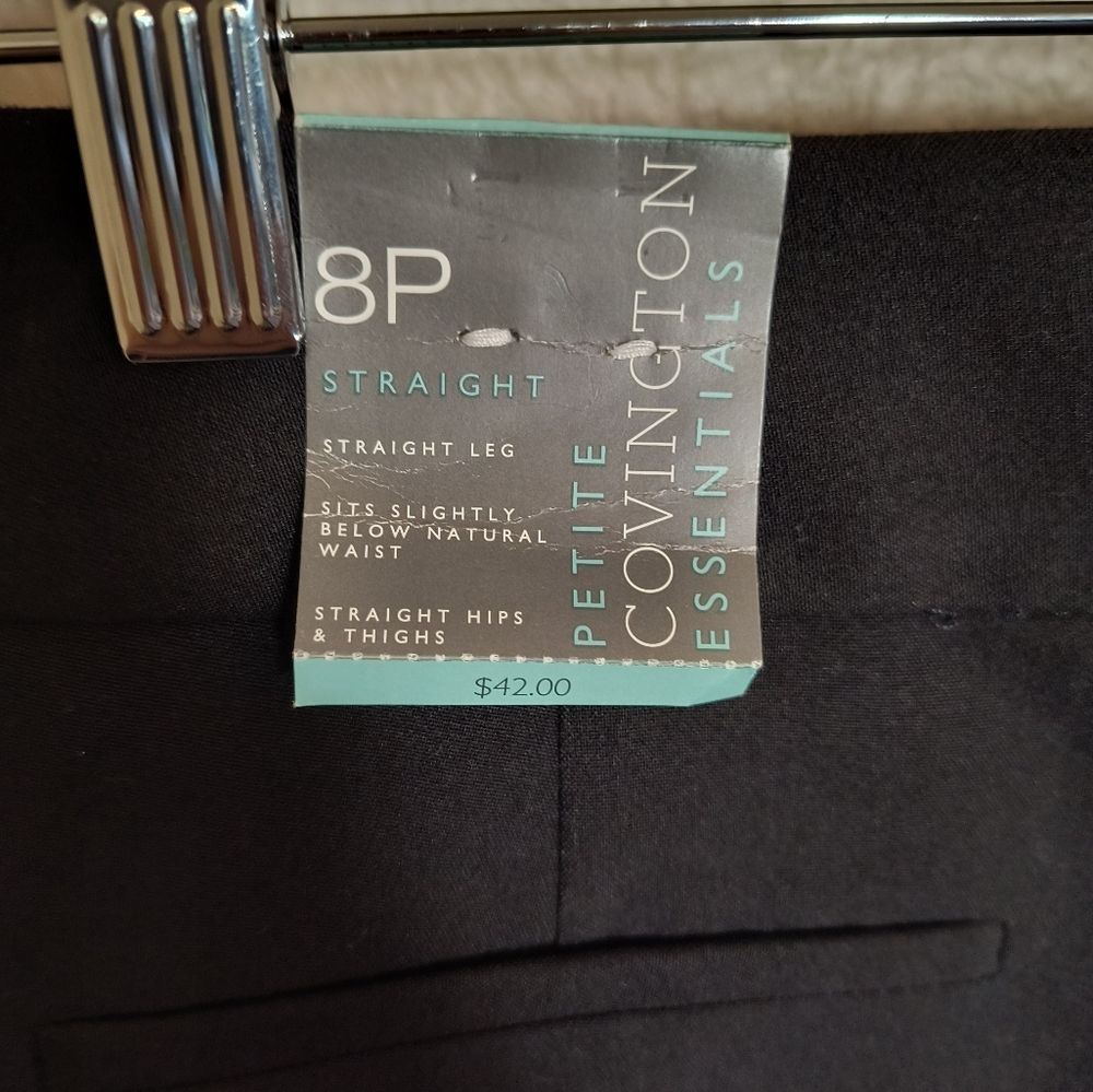 Covington Women's 8P Black Dress Pants NWT - Picture 3 of 11